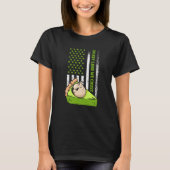 Us Flag In Key Lime We Crust T-shirt (Voorkant)