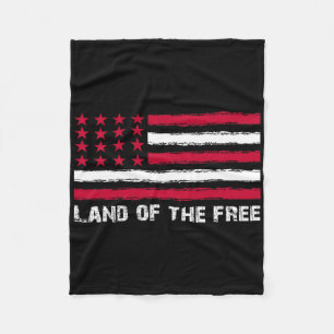 US Flag Land van het Vrije Amerika 4 juli Mannen W Fleece Deken