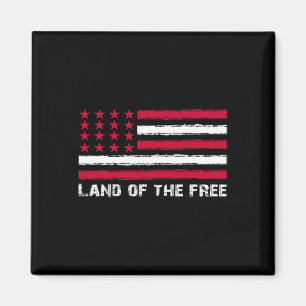 US Flag Land van het Vrije Amerika 4 juli Mannen W Magneet