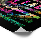 US Flag Lunch Lady Terug naar school Chef Cook Poster (Hoek)