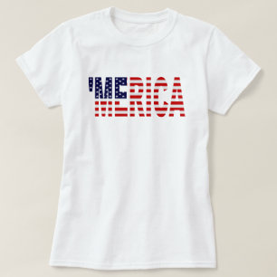 US Flag 'MERICA Shirt