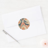 US Flag oom Sam Fireworks Firecracker Ronde Sticker (Envelop)