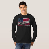 US Flag Patriot Formula Racing Lovers Car Fan T-shirt (Voorkant volledig)