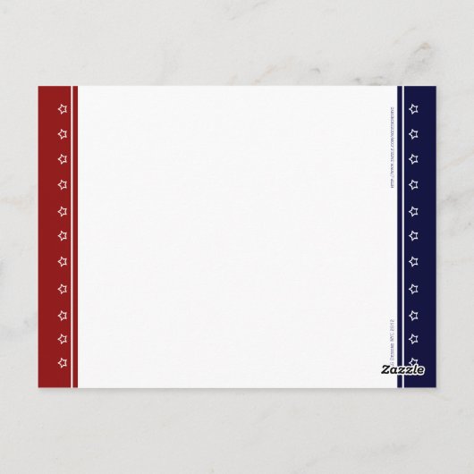 US Flag Patriotic Party Table Number Kaarten (Achterkant)