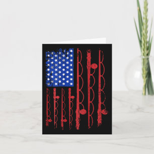 US Flag Patriotic Vist cadeaus op 4 juli Kaart