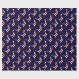 US Flag Peace Dove Cadeaupapier