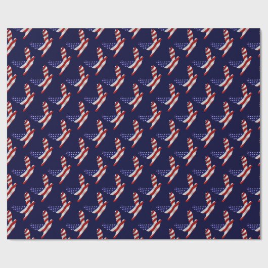 US Flag Peace Dove Cadeaupapier (Vlak)