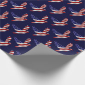 US Flag Peace Dove Cadeaupapier (Hoek)