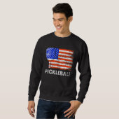 US Flag Pickleball Player Paddleball Lover_2 Trui (Voorkant volledig)