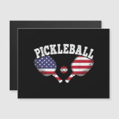 US Flag Pickleball Speler  Pickle Ball Love (Voorkant / Achterkant)