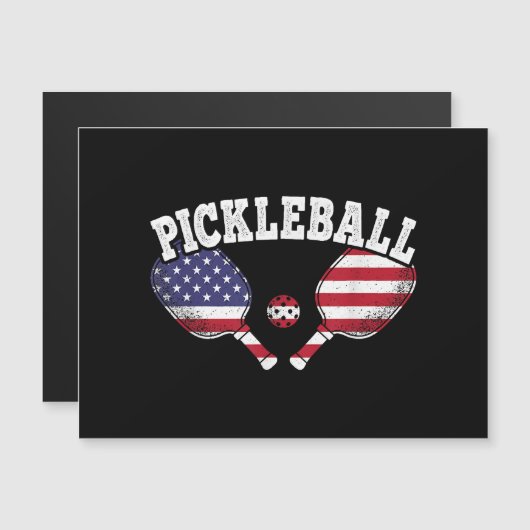 US Flag Pickleball Speler  Pickle Ball Love (Voorkant / Achterkant)