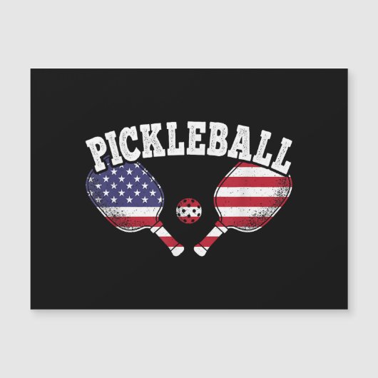 US Flag Pickleball Speler  Pickle Ball Love (Voorkant)