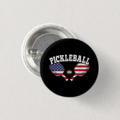 US Flag Pickleball Speler Pickle Ball Love Ronde Button 3,2 Cm (Voorkant /achterkant)