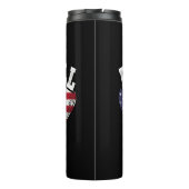 US Flag Pickleball Speler  Pickle Ball Love Thermosbeker (Achterkant)