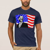US Flag President Barack Obama Shirt (Voorkant)