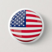 US Flag Print Ronde Buttonnen Button 5,7 Cm (Voorkant)