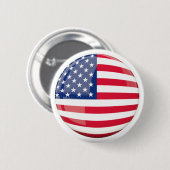 US Flag Print Ronde Buttonnen Button 5,7 Cm (Voorkant /achterkant)