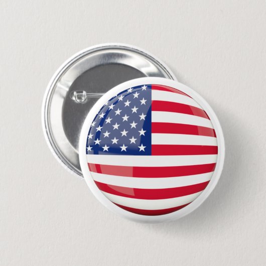 US Flag Print Ronde Buttonnen Button 5,7 Cm (Voorkant /achterkant)