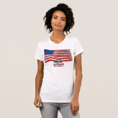 US FLAG & Proud Patriot Text Shirt (Voorkant volledig)