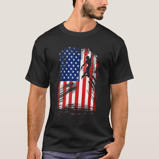 Us Flag Rock Kliber T-shirt (Voorkant)