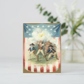 US Flag Spirit of 76 Soldier Drummer Boy Briefkaart (Staand voorkant)