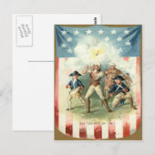 US Flag Spirit of 76 Soldier Drummer Boy Briefkaart (Voorkant / Achterkant)
