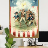 US Flag Spirit of 76 Soldier Drummer Boy Poster (Thuiskantoor)