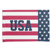US Flag Stars and Stripes Pillow Hoesje Kussensloop (Voorkant-Rechts)