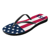 US Flag Stars and Stripes Teenslippers (Schuin)