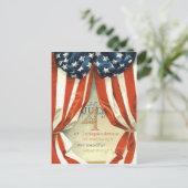 US Flag Stars & Stripes op 4 juli Briefkaart (Staand voorkant)