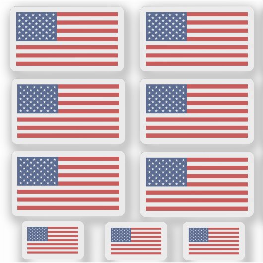 US Flag Stickers (Voorkant)
