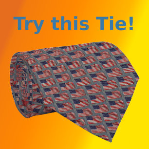 US Flag Stylish Stars and Stripes stropdas