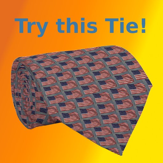 US Flag Stylish Stars and Stripes stropdas