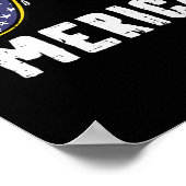 US Flag Sunglass Merica Memorial Day Patriot Manne Poster (Hoek)