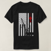 US Flag Thmed Crane Operator Mannen Vrouwen Kinder T-shirt (Design voorkant)