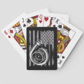 US Flag Tuner Car Guy Autoliefhebber Racing Drifti Pokerkaarten (Achterkant)