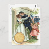 US Flag Union Civil War Soldier Home Briefkaart (Voorkant / Achterkant)