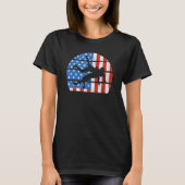 US Flag USA Wrestler American Flag Wrestle Mannen  T-shirt (Voorkant)