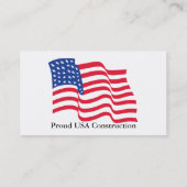 US Flag Visitekaartje (Achterkant)
