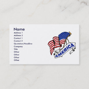 US FLAG VISITEKAARTJES