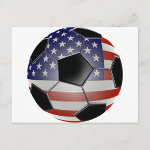 US Flag Voetbal Briefkaart
