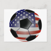 US Flag Voetbal Briefkaart (Voorkant)