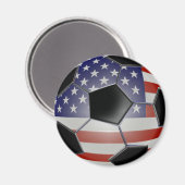 US Flag Voetbal Magneet (Voorkant / Achterkant)