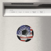 US Flag Voetbal Magneet (Insitu (Vaatwasser))