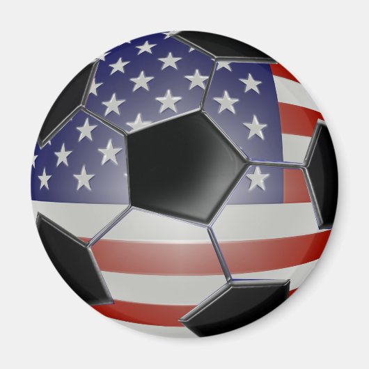 US Flag Voetbal Magneet (Voorkant)