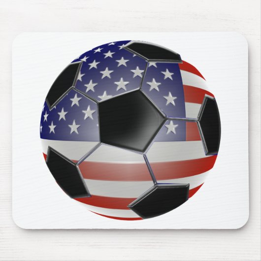 US Flag Voetbal Muismat (Voorkant)
