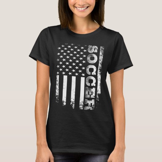 US Flag Voetballer T-shirt (Voorkant)