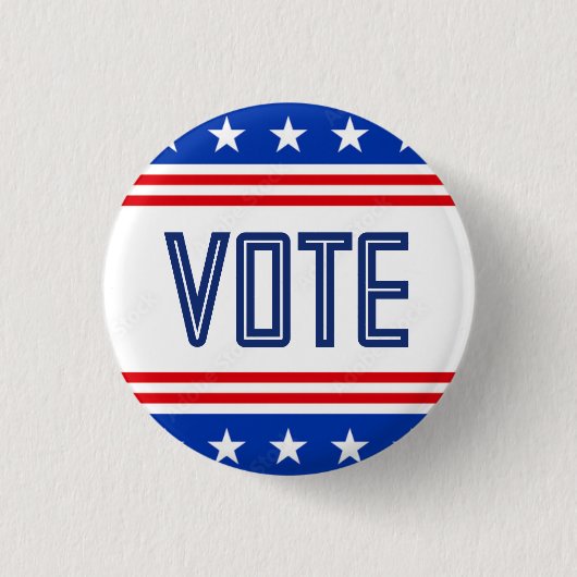 US Flag Vote Button (Voorkant)