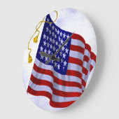 US Flag Wall Clock Grote Klok (Hoek)