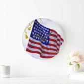 US Flag Wall Clock Grote Klok (Huis)